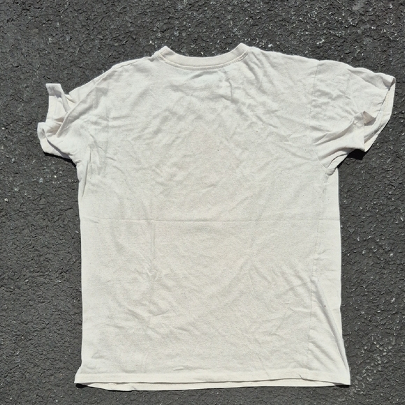 Van Gogh Sunflower Graphic T-Shirt Brisco Brands Cotton Blend Sz Large off white - Picture 3 of 4